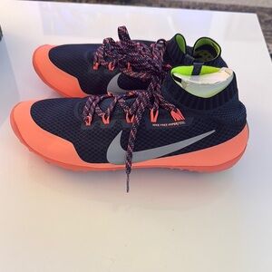 New Nike Free Hyperfeel Run Trail Squadron Blue Atomic Pink Shoes Womens, 10